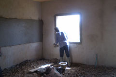 建設中の教室